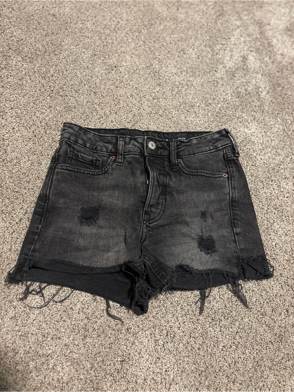 Old Navy Black Distressed Women's Denim Shorts